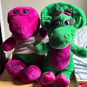 Barney and Baby Bop Plush Set